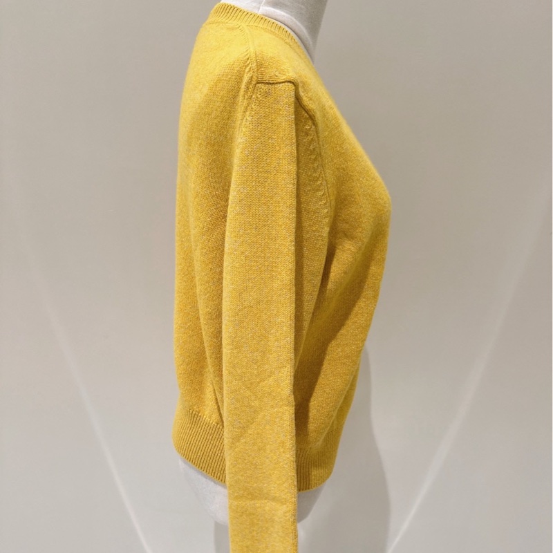 CHANEL 黃色吉他羊毛針織上衣 42碼-4