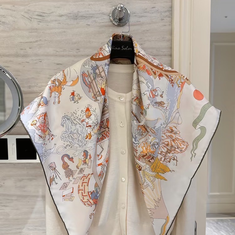 「M.Y精品」 🐎馬家 馬術學院 絲巾 真絲絲巾 送禮-3