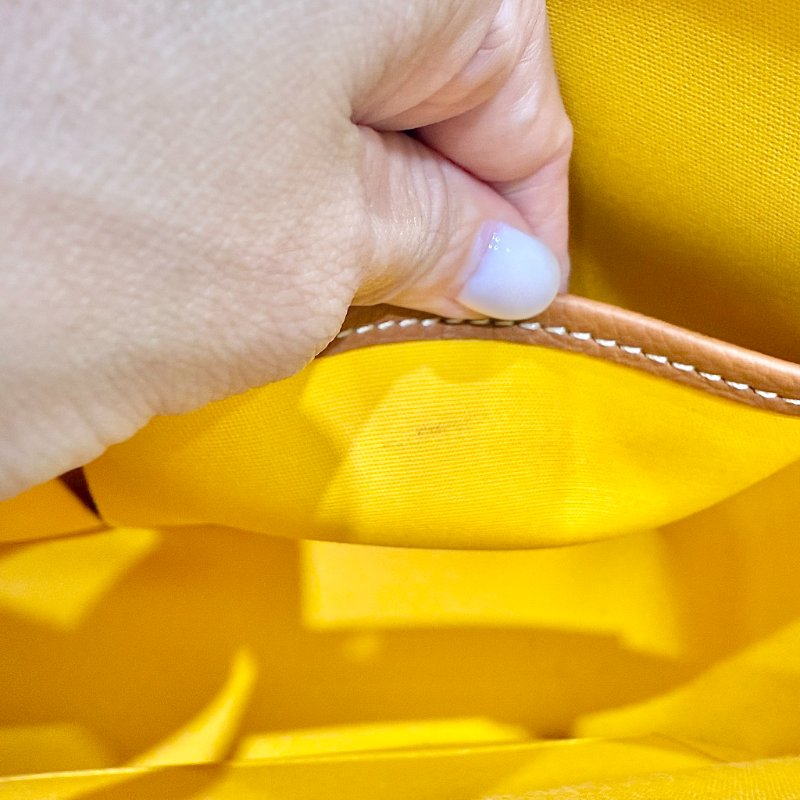 GOYARD - 棕色牛皮拚logo老花belvedere郵差包-18