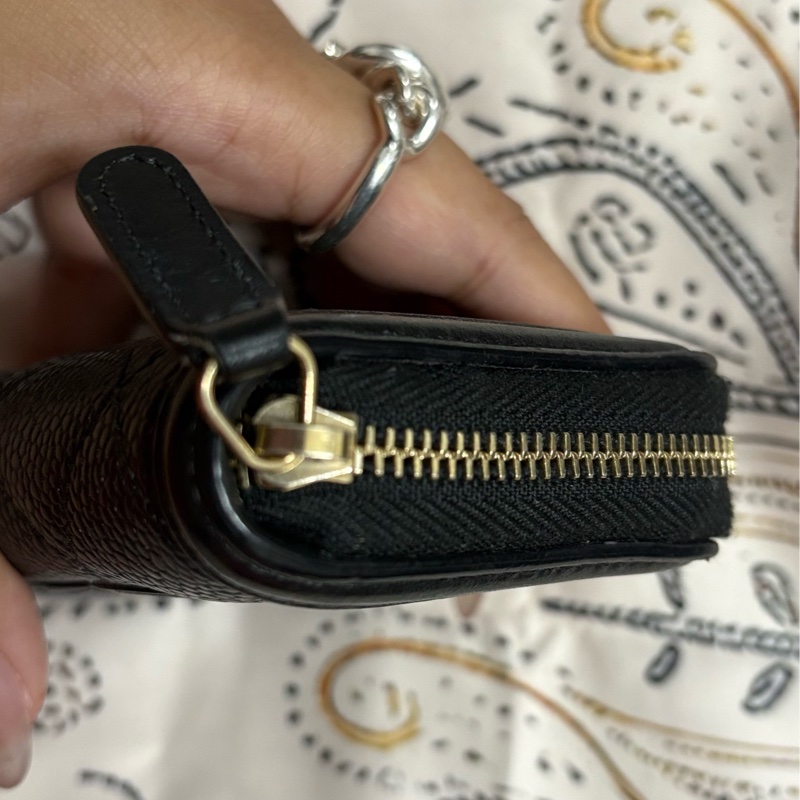 香奈兒 ㄇ型拉鍊零錢卡夾包-7