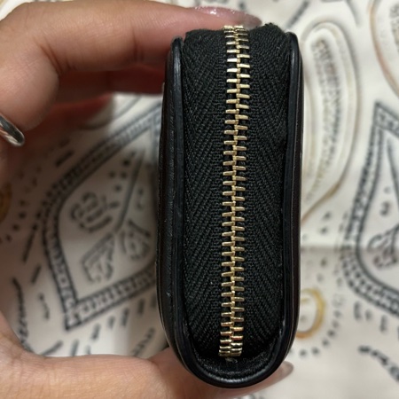 香奈兒 ㄇ型拉鍊零錢卡夾包-10