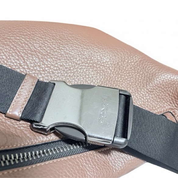 Coach 經典 C 簽名帆布條紋腰包 / 胸包-8