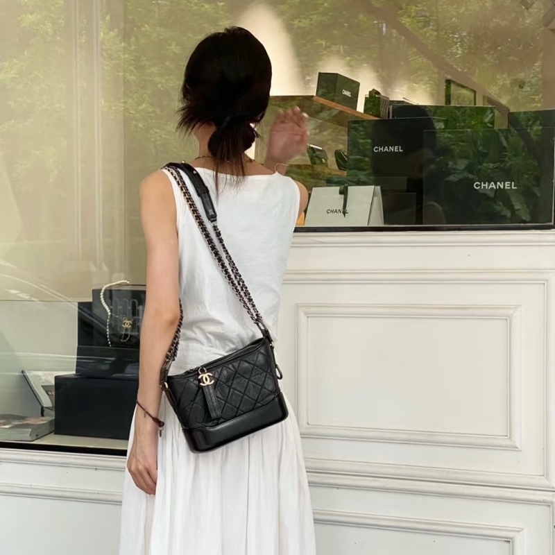 💯CHANEL 流浪包 黑金小號 大全配-2