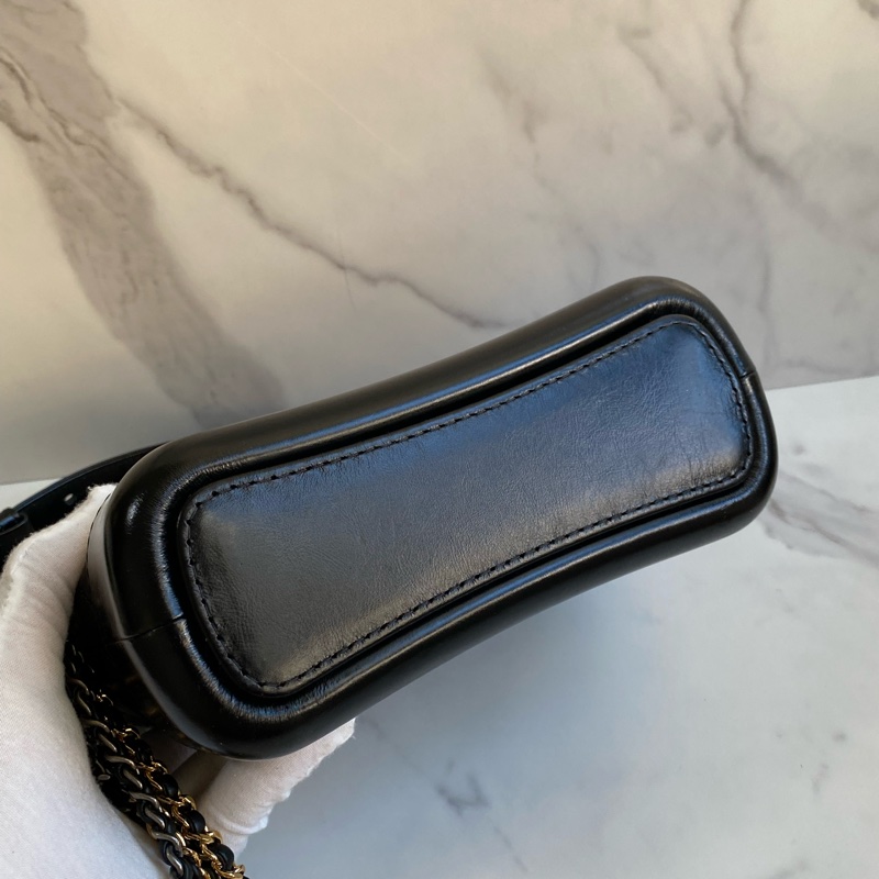 💯CHANEL 流浪包 黑金小號 大全配-13
