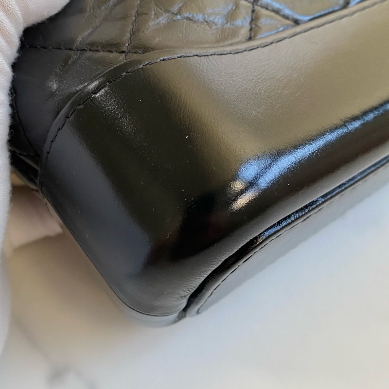 💯CHANEL 流浪包 黑金小號 大全配-16