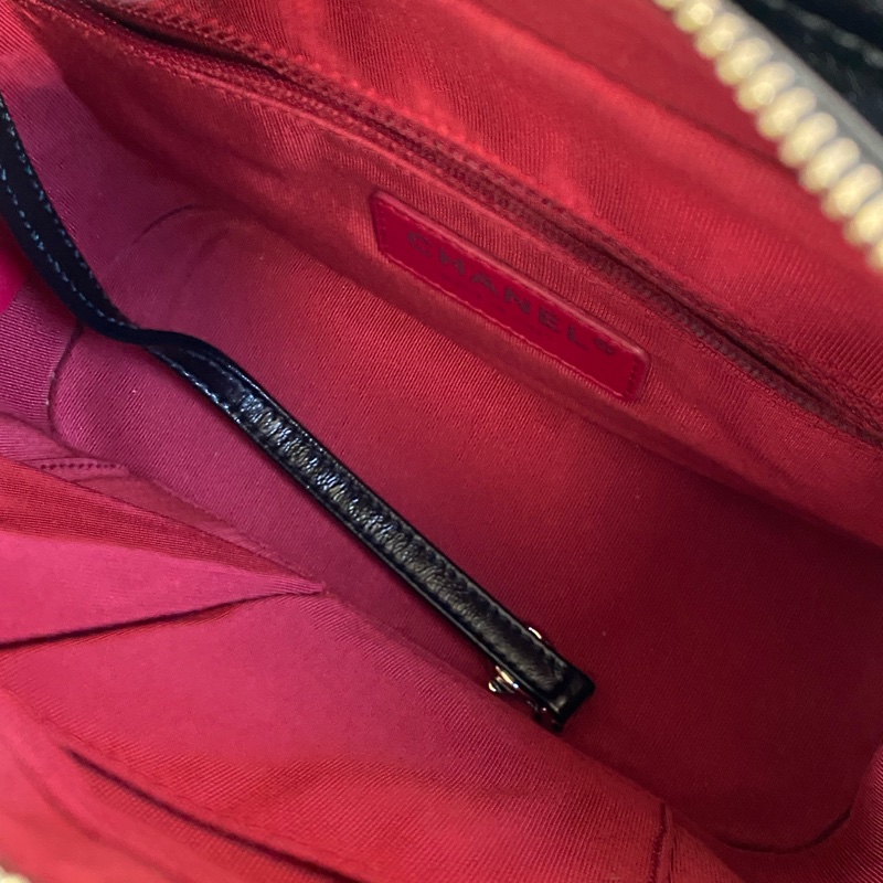 💯CHANEL 流浪包 黑金小號 大全配-25