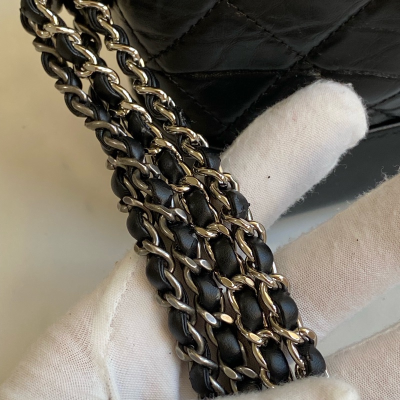 💯CHANEL 流浪包 黑金小號 大全配-34