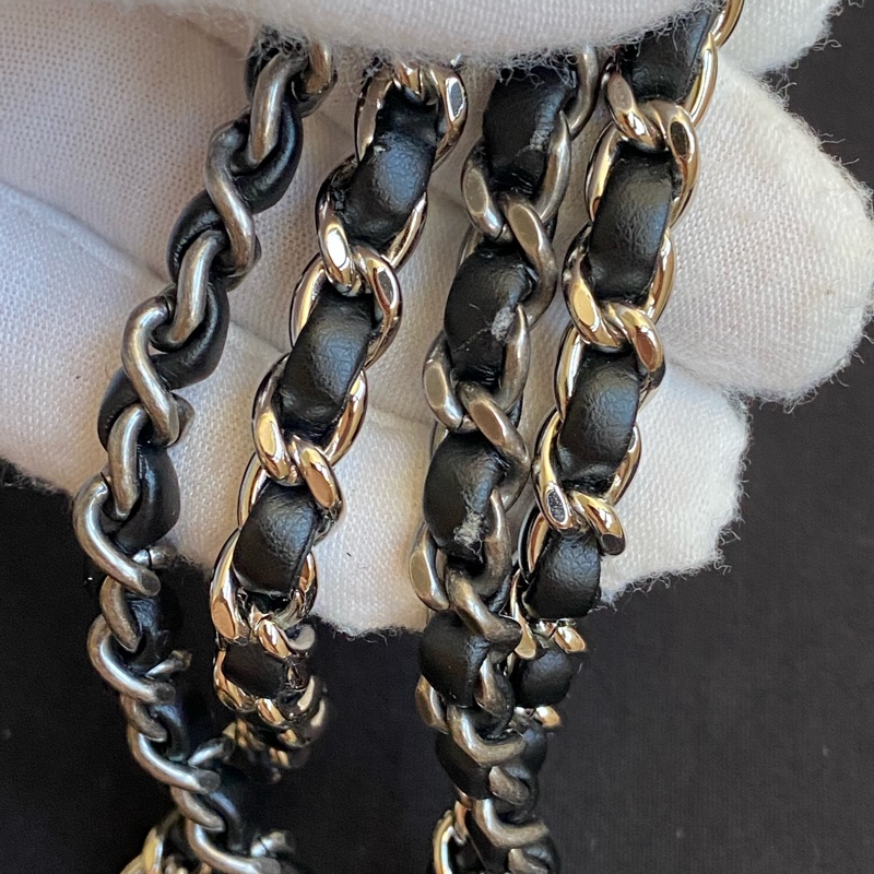 💯CHANEL 流浪包 黑金小號 大全配-40