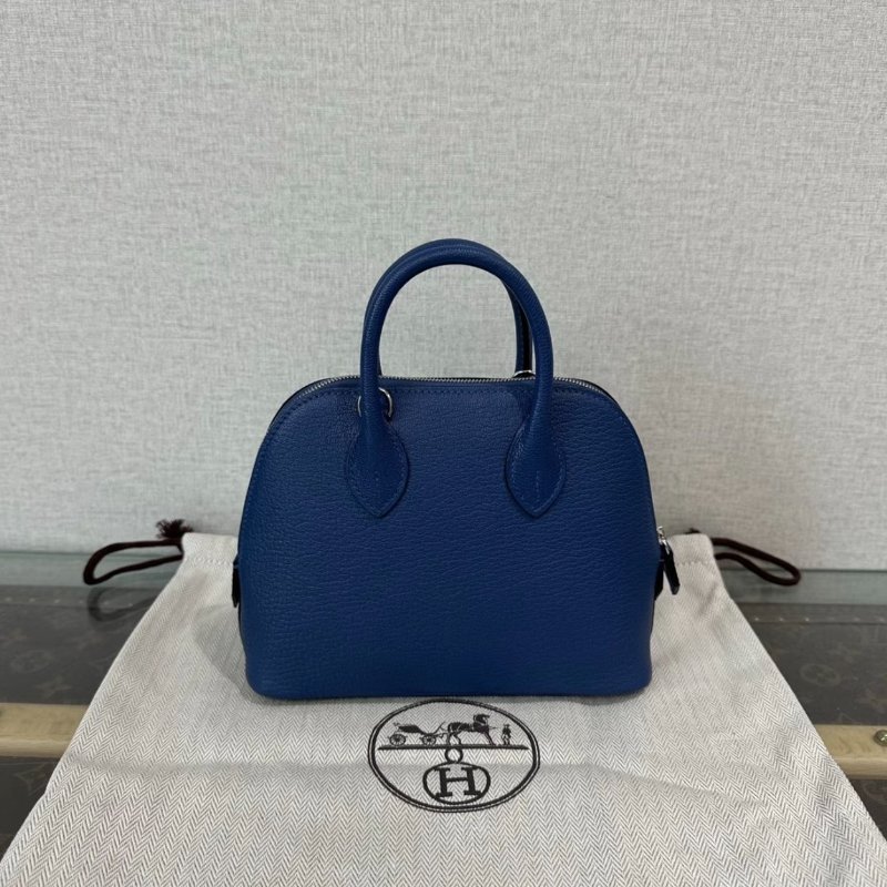 HERMES 銀扣mini保齡球手提包 18*15*7.5 全新閒置配件盒子塵袋-5
