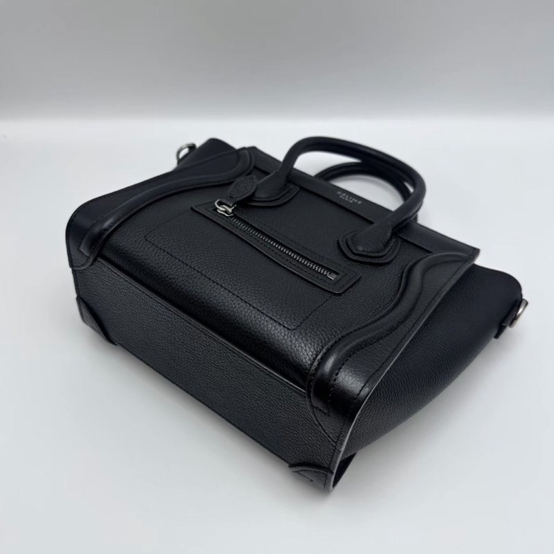 CELINE 黑色Luggage Nano手提背笑臉包20*21*10 98新配件塵袋-1