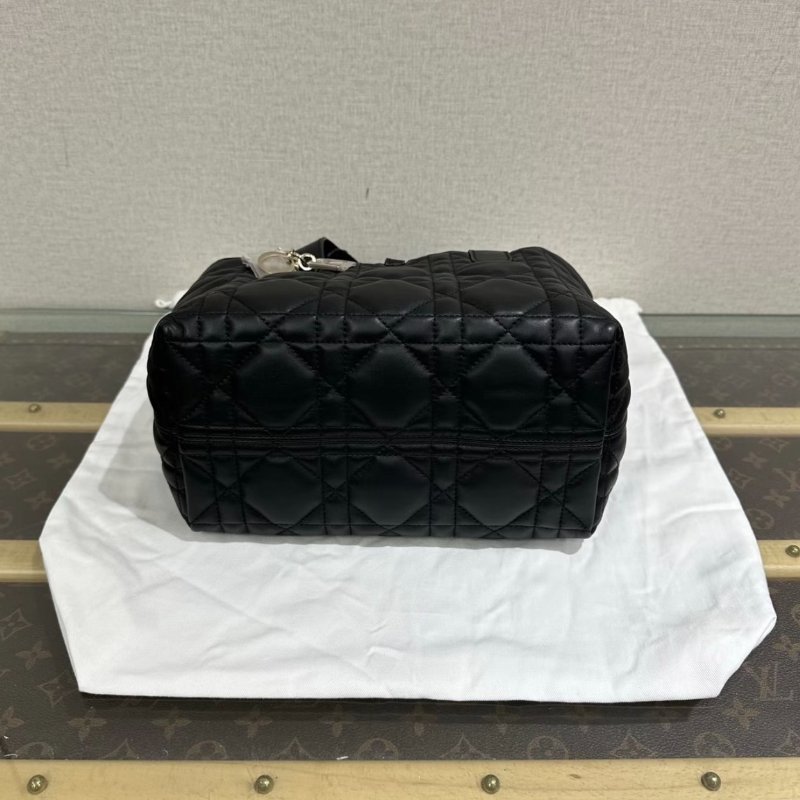 DIOR 黑金toujours藤格紋小號手提子母托特包23*15.5*12 全新閒置配件盒子塵袋-3