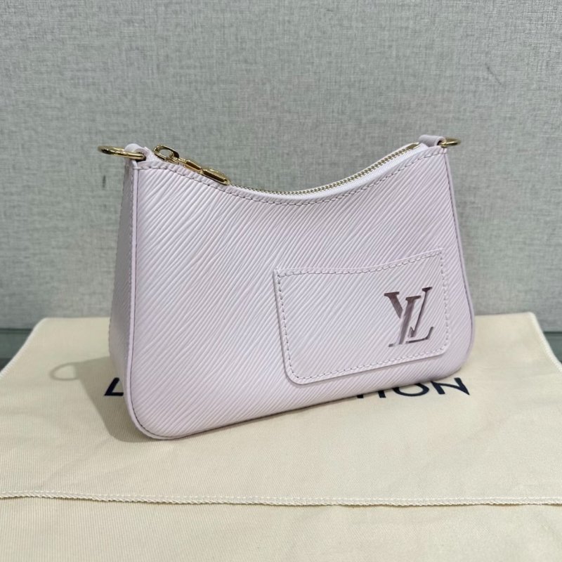 LV村上隆聯名款櫻花粉水波紋手提斜背包 芯片款19*13.5*6.5 全新閒置配件盒子塵袋-1