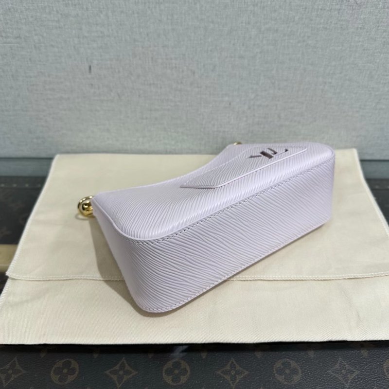 LV村上隆聯名款櫻花粉水波紋手提斜背包 芯片款19*13.5*6.5 全新閒置配件盒子塵袋-4