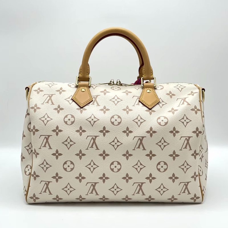 LV 沙丘 speedy30手提斜背包 芯片款 30*21*17 98新配件塵袋鑰匙鎖購證-0