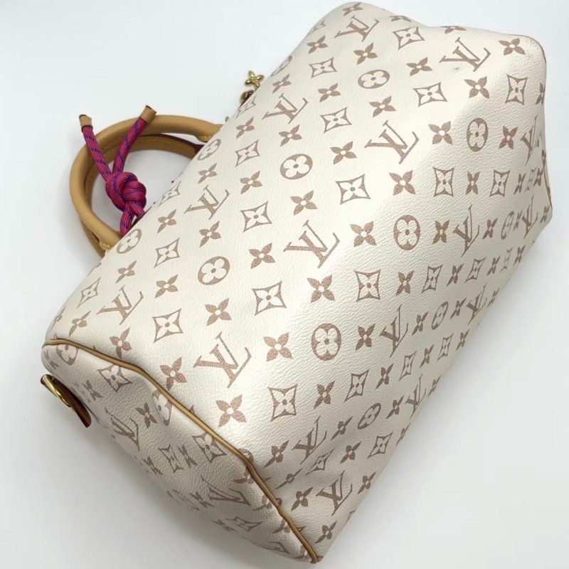 LV 沙丘 speedy30手提斜背包 芯片款 30*21*17 98新配件塵袋鑰匙鎖購證-4