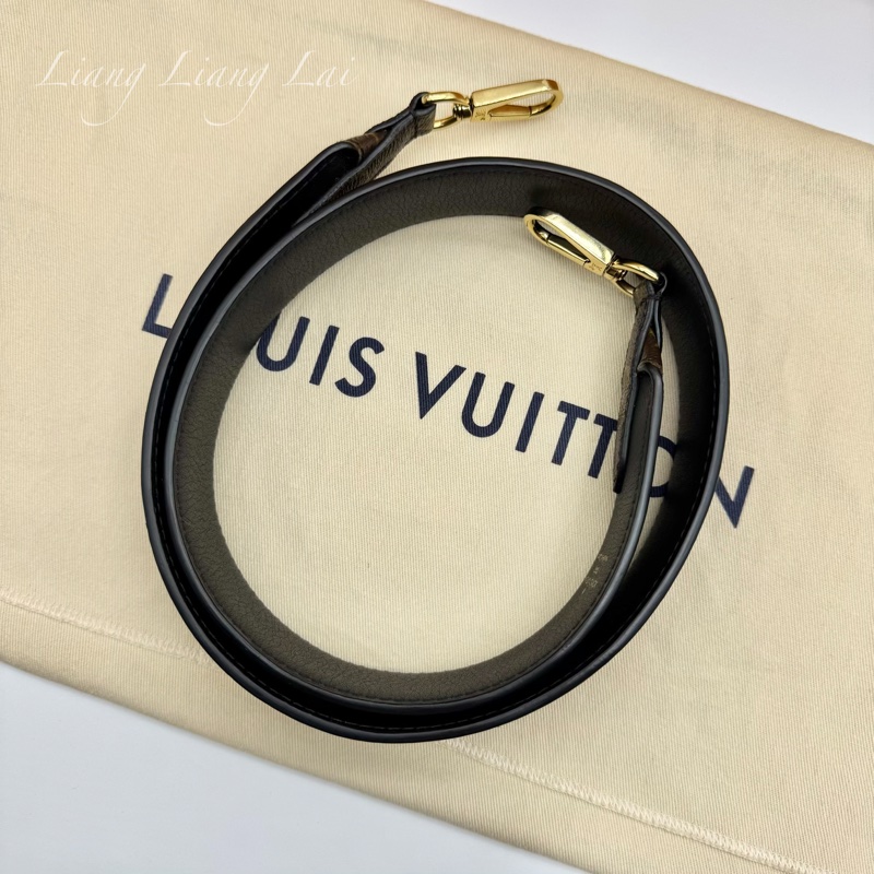 Louis Vuitton LV Monogram 黑色肩背帶-13