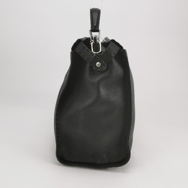 Fendi Peekaboo躲貓貓牛皮小惡魔圖案扭鎖斜挎包單肩包-2