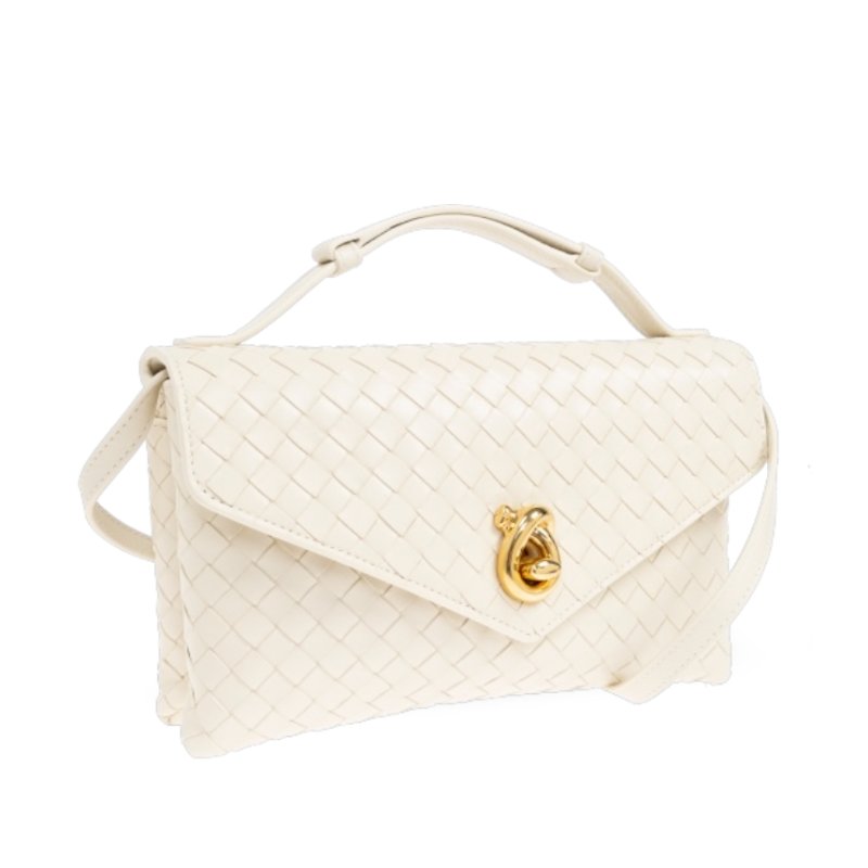 🎉新品好折扣✨Bottega veneta 817191 Knot Lock 信封手提斜背包 Sea Salt 奶油白-5