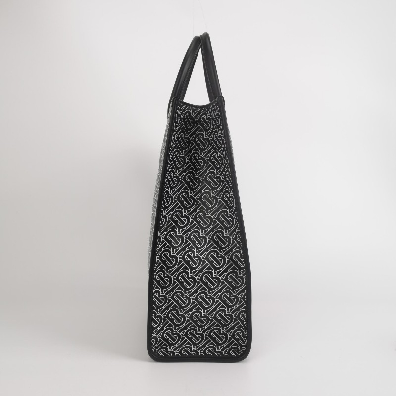 Burberry 牛皮TB標識印花斜挎包單肩包-2