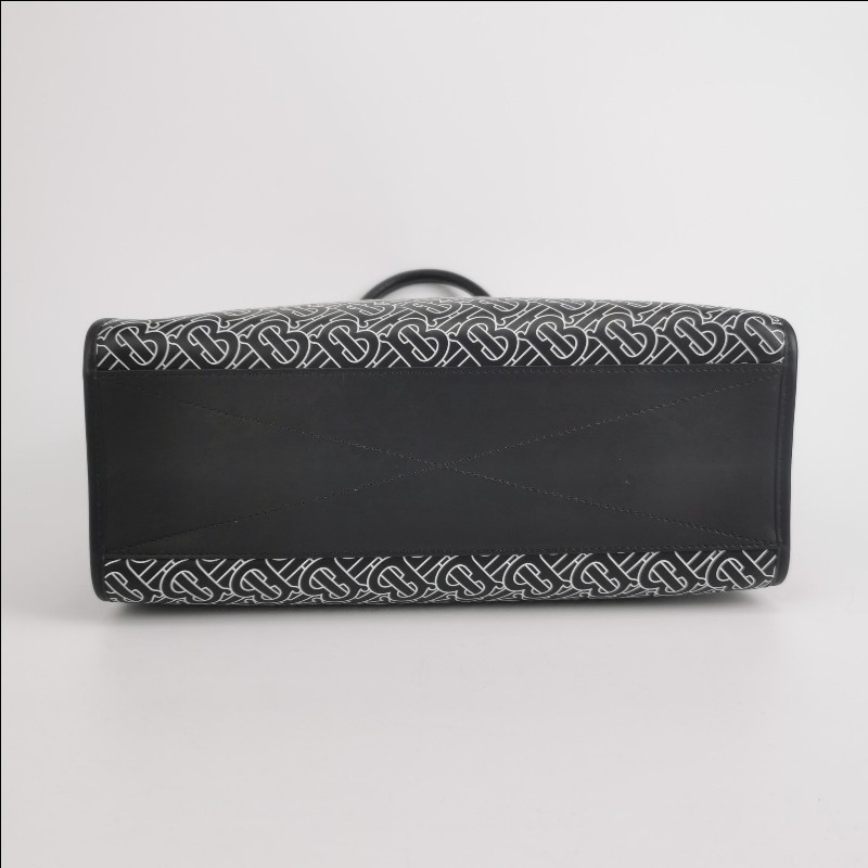 Burberry 牛皮TB標識印花斜挎包單肩包-5