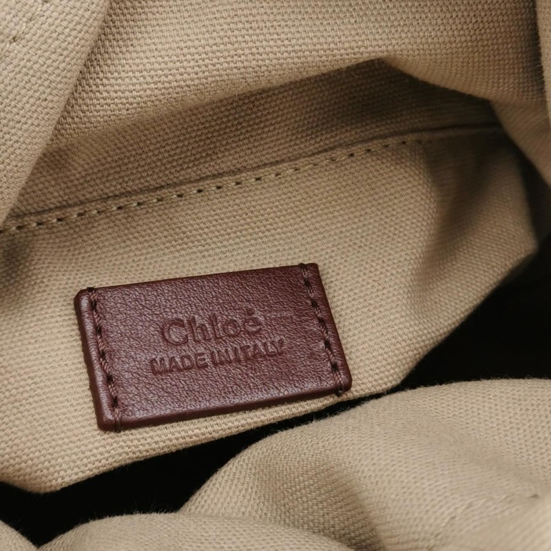 Chloe Roy小號牛皮純色穿孔圓環斜背包-8