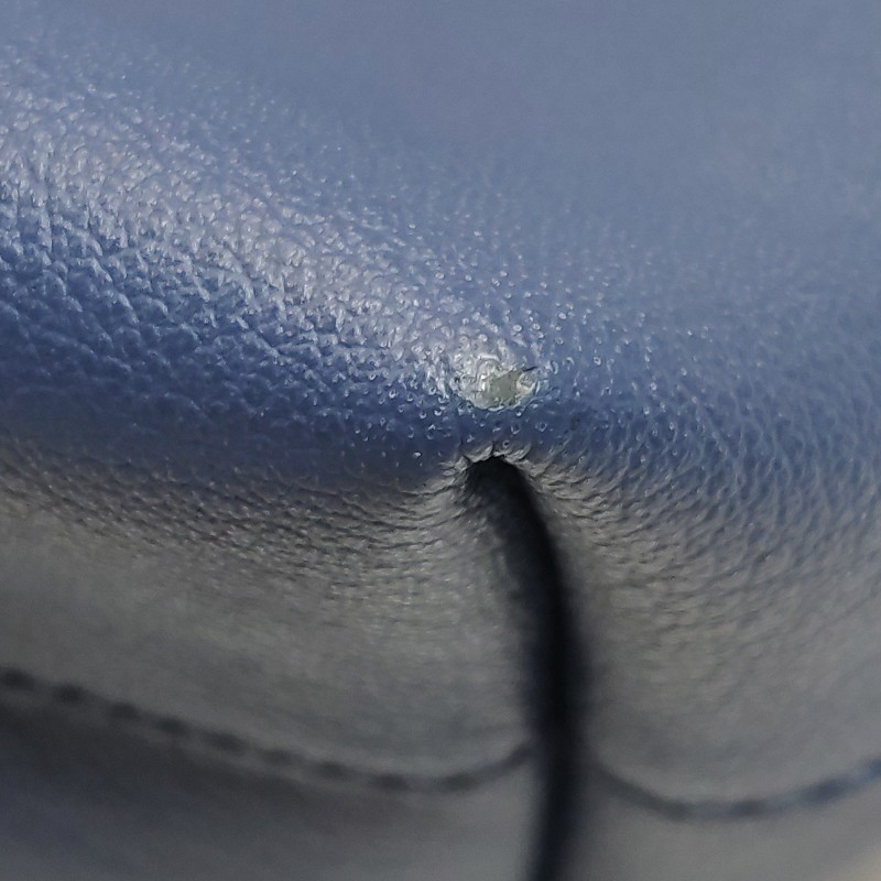 Saint Laurent Shopping迷你牛皮藍色字母 logo肩背包手提包-14