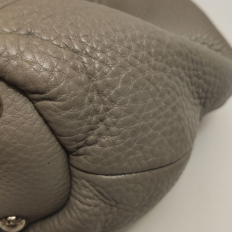 Prada 牛皮純色三角徽標肩背包手提包-20