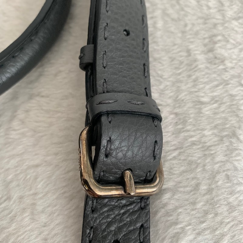 Fendi peekaboo 灰色全皮手提肩背 底長33cm-11