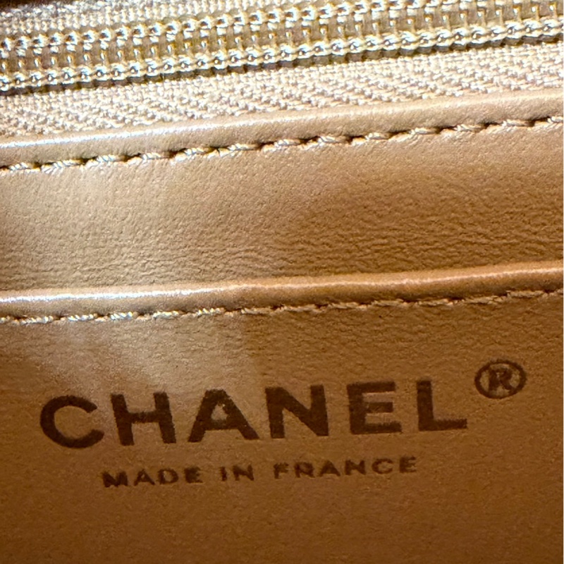 Chanel 香奈兒 新款25b手柄CF 焦糖色mini荔枝牛皮鏈條包 手提包 斜背包-26