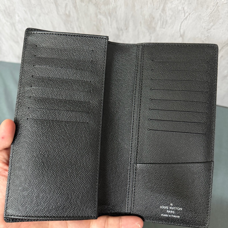 Lv 棋盤格對開長夾(N62227)-6