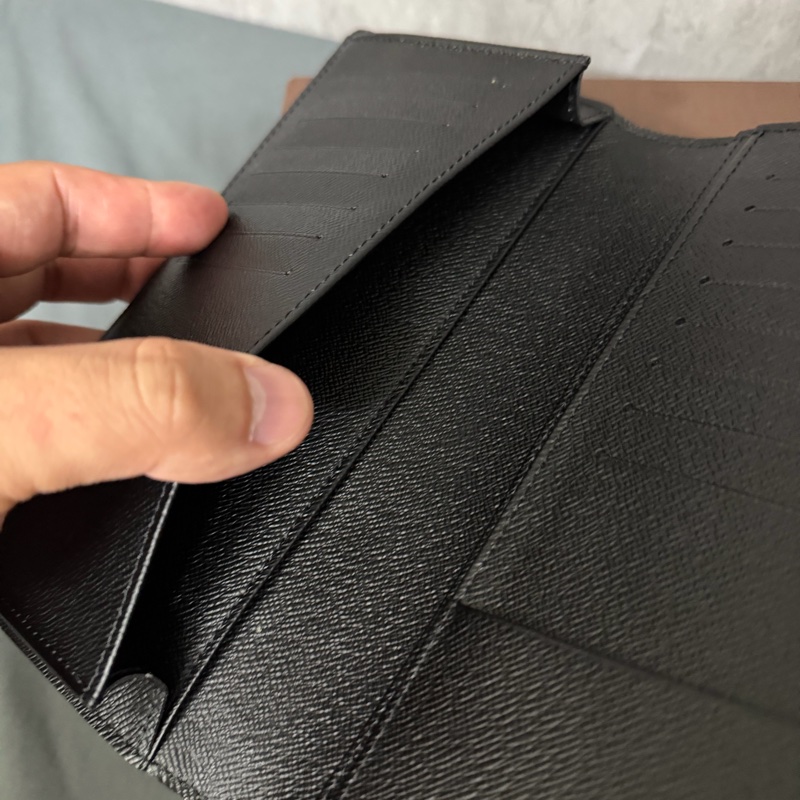 Lv 棋盤格對開長夾(N62227)-7