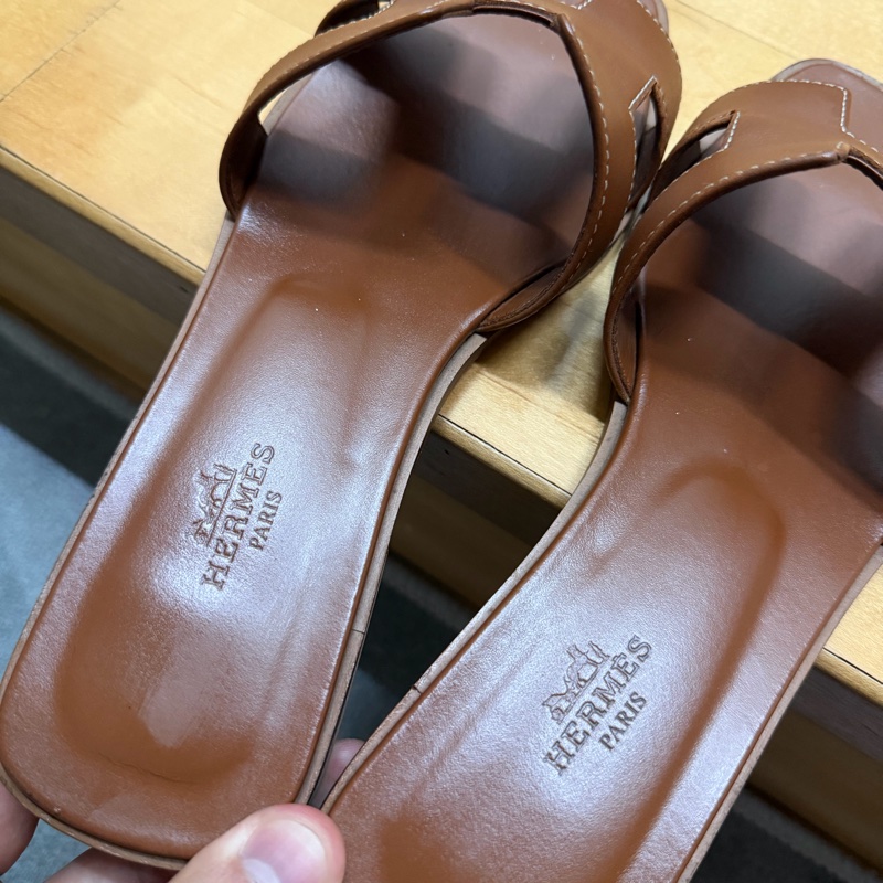 Hermes Oran經典H拖鞋 37號-2