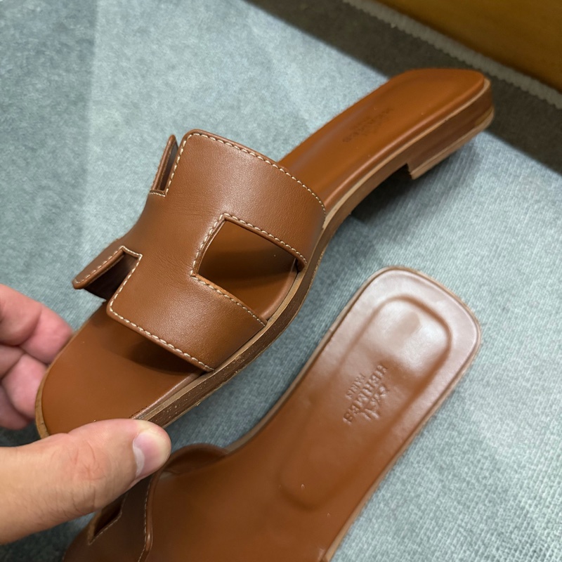 Hermes Oran經典H拖鞋 37號-5