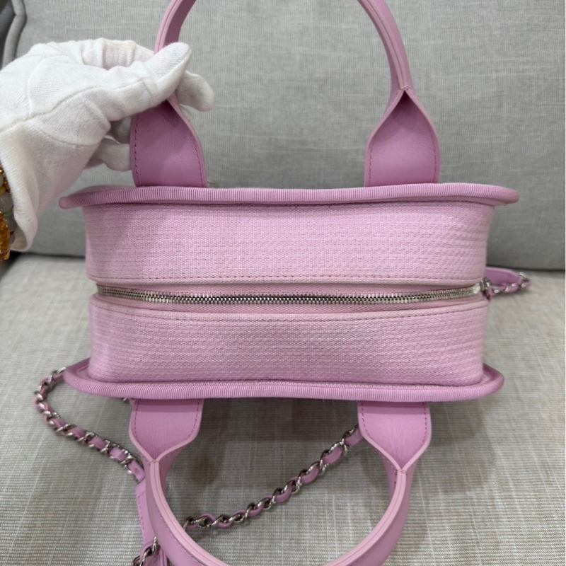 Chanel 香奈兒新款沙灘包 保齡球包 粉色-16