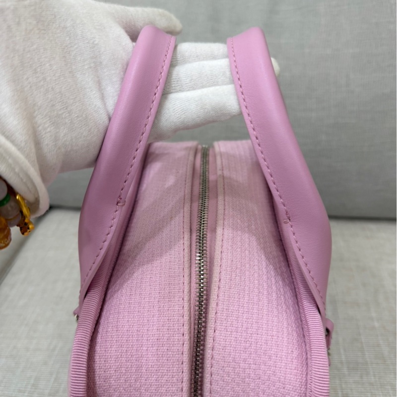 Chanel 香奈兒新款沙灘包 保齡球包 粉色-19