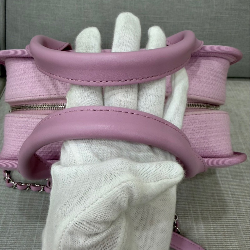 Chanel 香奈兒新款沙灘包 保齡球包 粉色-26