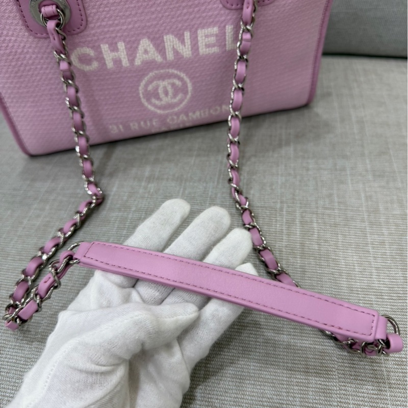 Chanel 香奈兒新款沙灘包 保齡球包 粉色-28