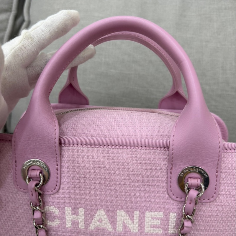 Chanel 香奈兒新款沙灘包 保齡球包 粉色-31