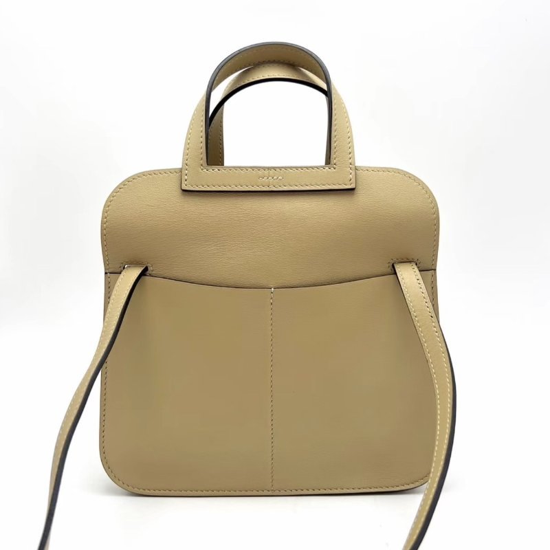 HERMES halzan mini風衣灰銀扣肩背斜背包21*14*6.5 99新配件塵袋-5