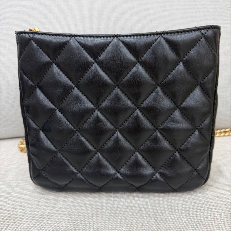 Chanel香奈兒小號金柱調節hobo#芯片款-6