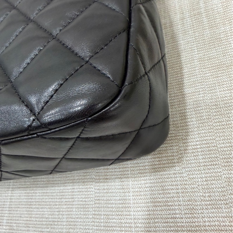 Chanel香奈兒小號金柱調節hobo#芯片款-11