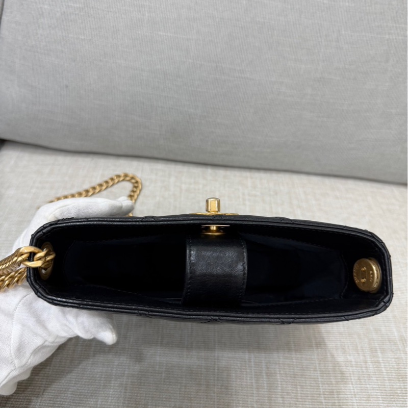 Chanel香奈兒小號金柱調節hobo#芯片款-14