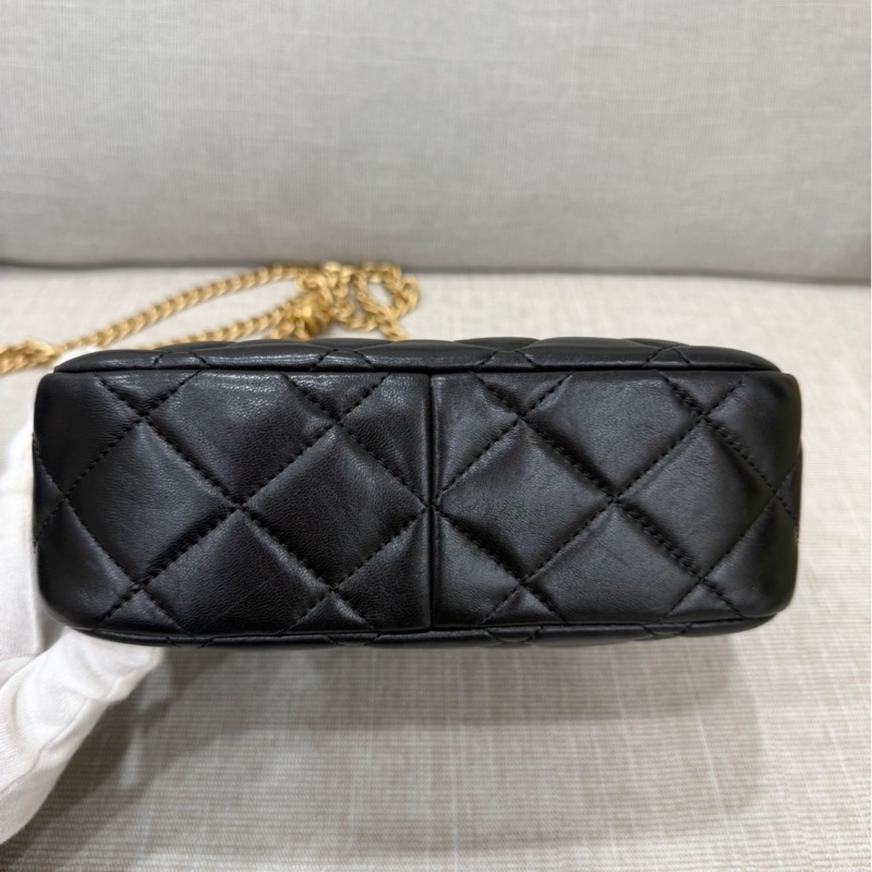 Chanel香奈兒小號金柱調節hobo#芯片款-23