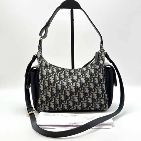 DIOR 老花D-Dream Oblique飯盒包23*22*8.5 98新配件購證塵袋