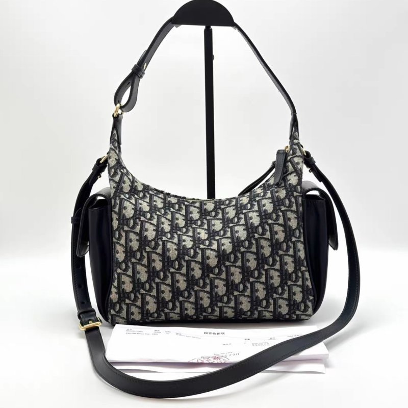 DIOR 老花D-Dream Oblique飯盒包23*22*8.5 98新配件購證塵袋-0