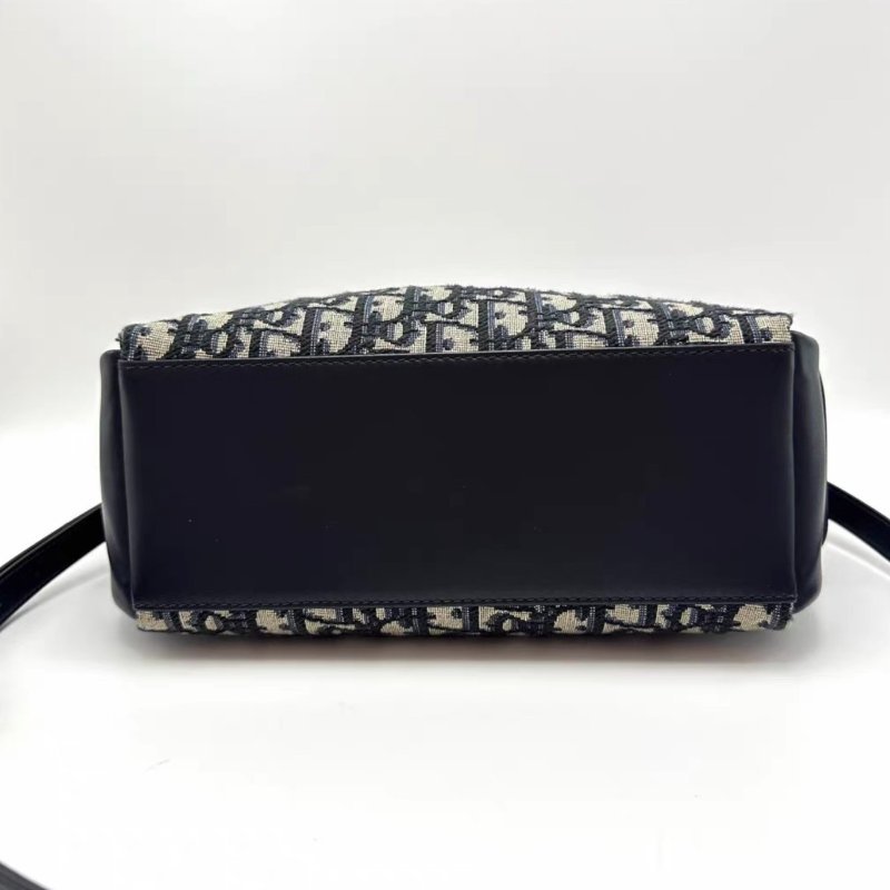 DIOR 老花D-Dream Oblique飯盒包23*22*8.5 98新配件購證塵袋-3