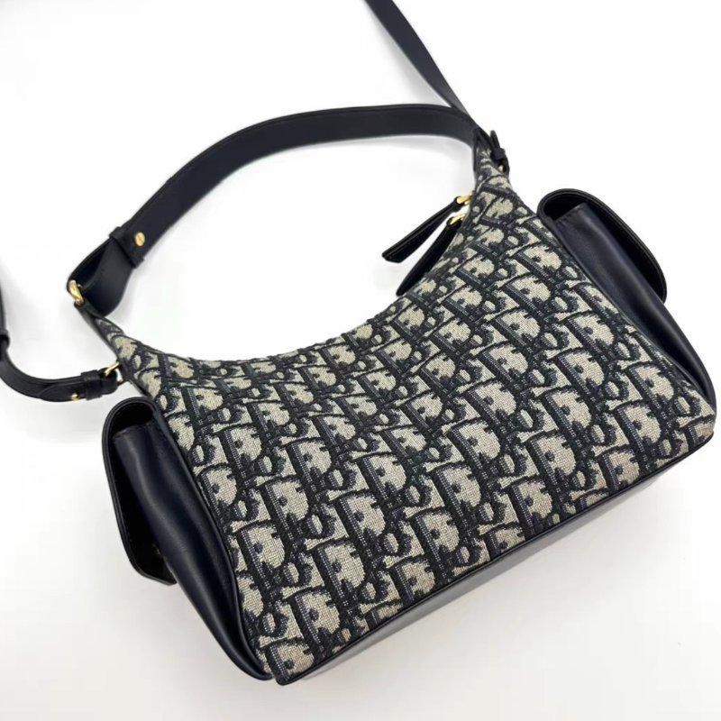 DIOR 老花D-Dream Oblique飯盒包23*22*8.5 98新配件購證塵袋-4