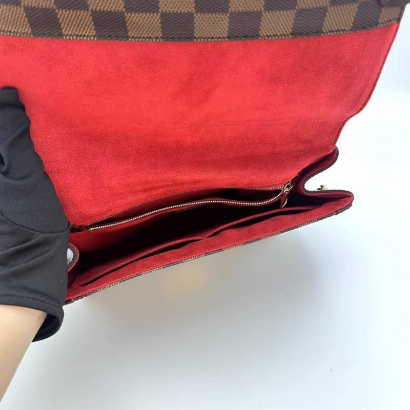 LV Venice系列棕棋盤格手提肩背包25*19*9 98新 配件塵袋-1