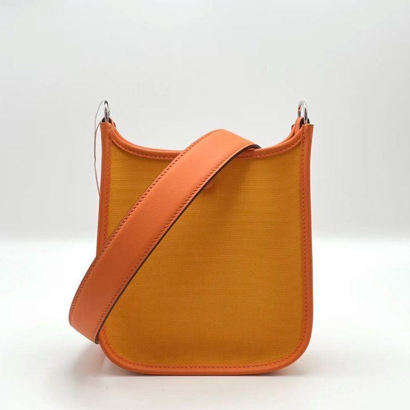 HERMES 銀扣mini伊芙琳 17*18*5 全新閒置配件盒子塵袋購證-5