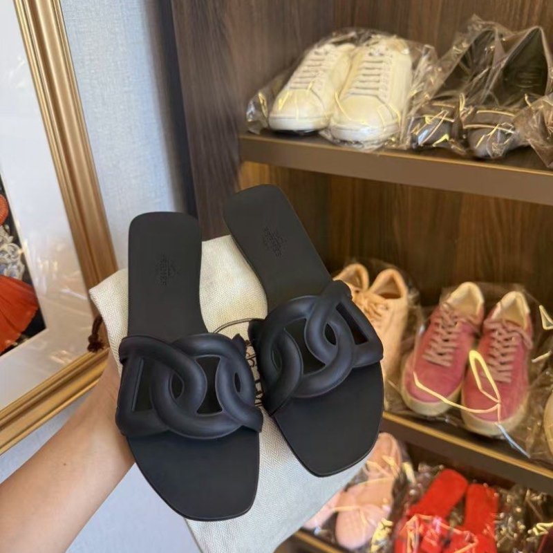 Hermes 拖鞋 36號 只穿一次非常新 配件塵袋-4